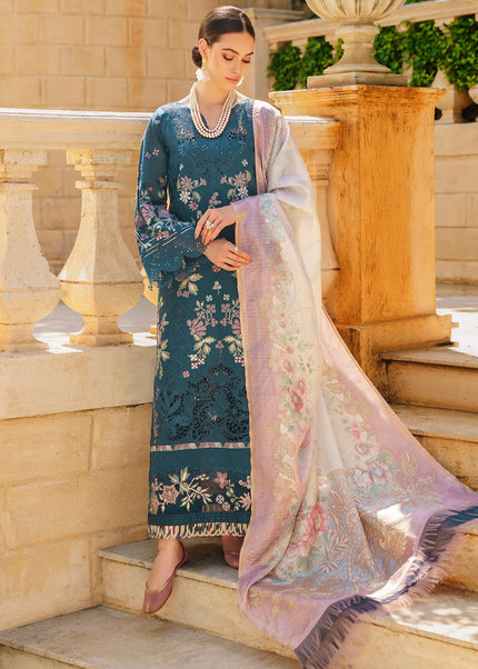 Baroque | Swiss Lawn - Embroidered Printed Lawn SL12-D02