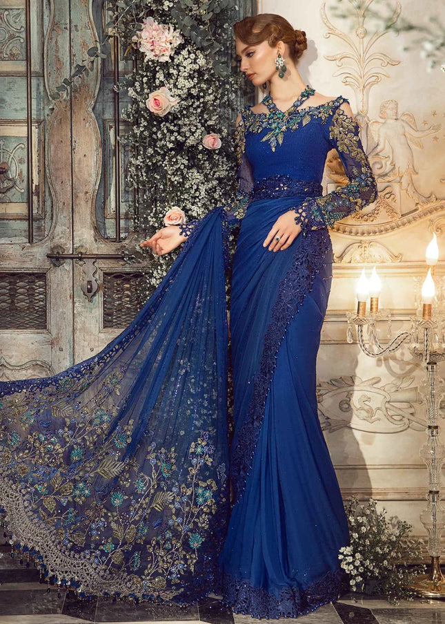 Maria.B. | Mbroidered Wedding '23 - Cobalt Blue
