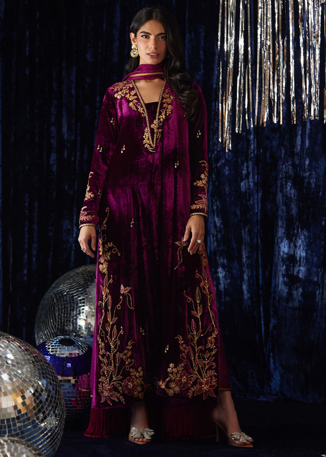 Farah Talib Aziz | Velvet Fete - Arwen Magenta
