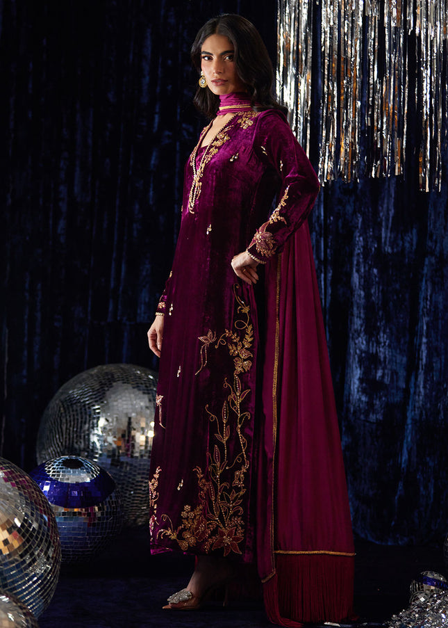 Farah Talib Aziz | Velvet Fete - Arwen Magenta