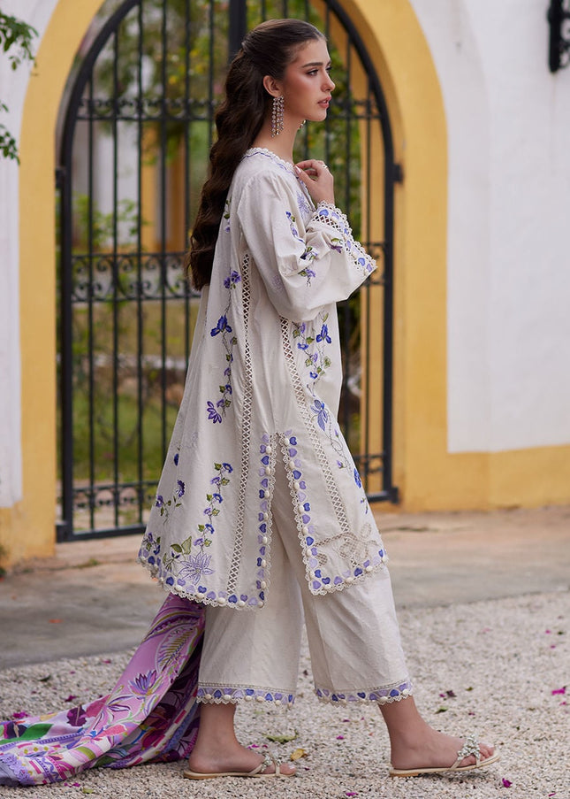 Farah Talib Aziz | Luxury Lawn '26 - Evita Ivory