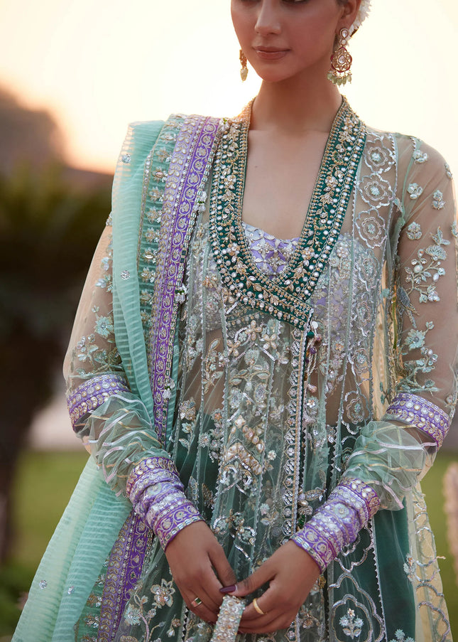 Zaha | Gossamer '25 - Zarqah-E-Pistachio