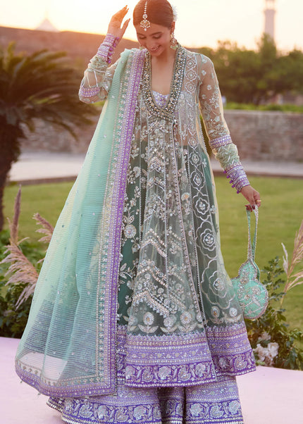 Zaha | Gossamer '25 - Zarqah-E-Pistachio