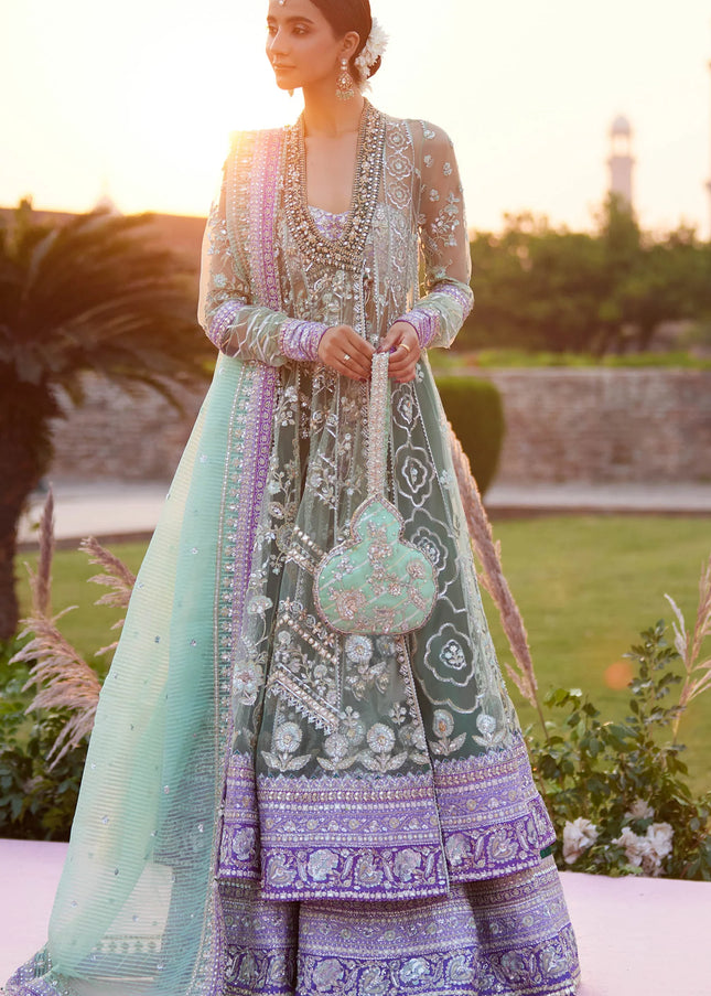 Zaha | Gossamer '25 - Zarqah-E-Pistachio