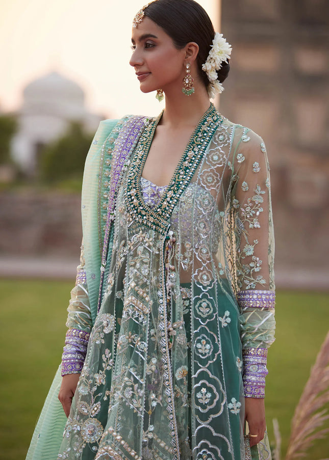 Zaha | Gossamer '25 - Zarqah-E-Pistachio