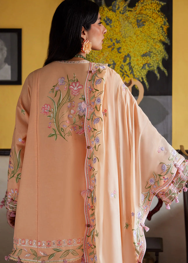 Zaha | Festive Lawn '26 - Apricot Mallow Bloom
