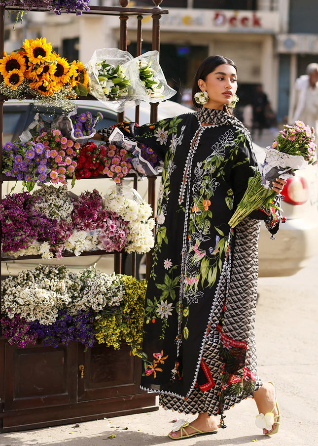 Zaha | Festive Lawn '26 - Midnight Bloom