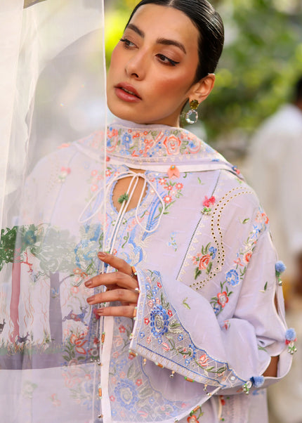 Zaha | Festive Lawn '26 - Periwinkle Muse