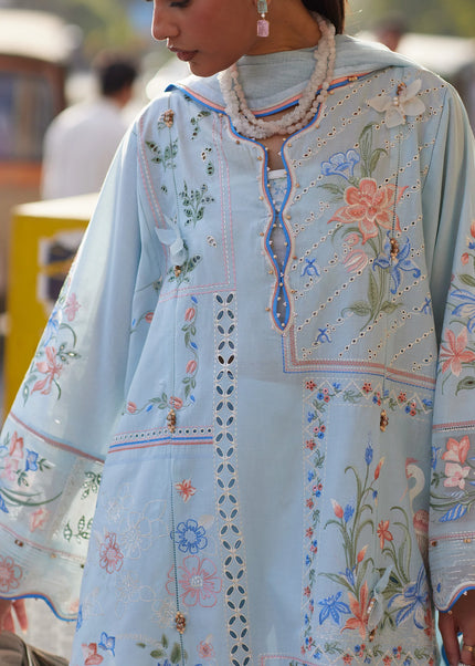 Zaha | Festive Lawn '26 - Forget Me Not Breeze