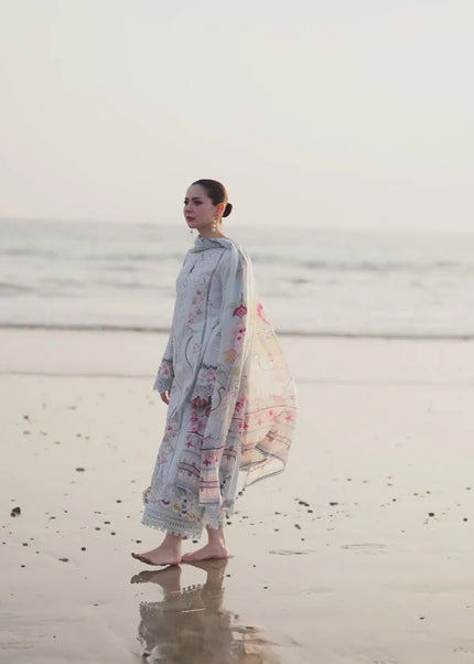 Qalamkar | Sahil Luxury Lawn '25 - Isabella