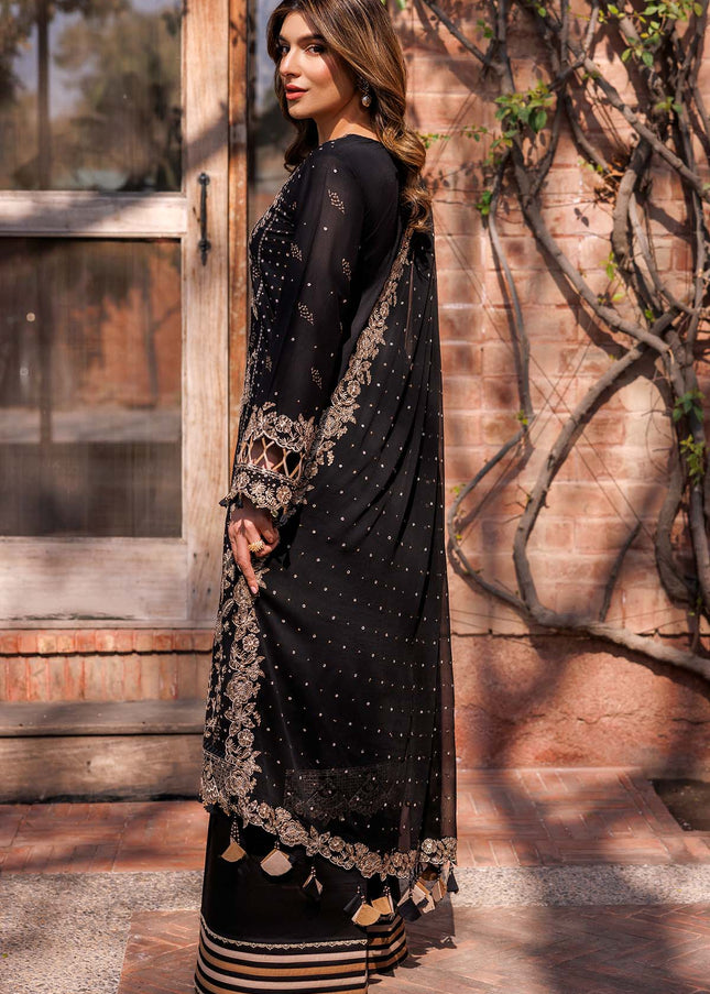 Farasha | Summer Weaves Embroidered Lawn'25 - Raven Aura