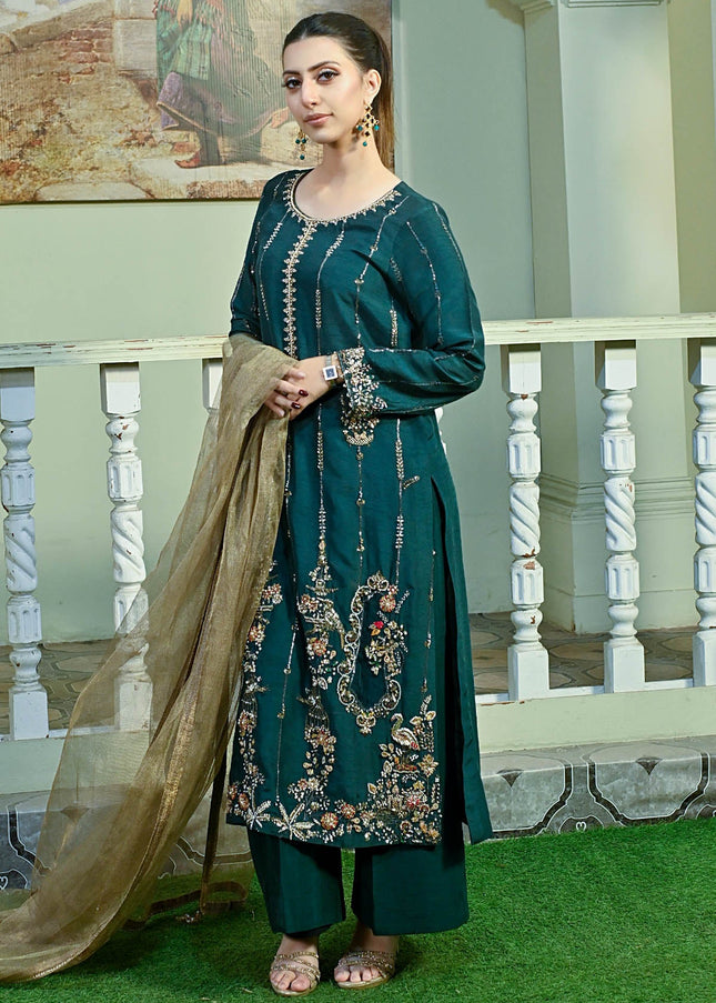 Sania Hasan | Vera Festive - Sila Green