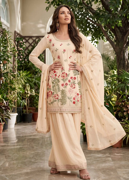 Chinnon Embroidered Palazzo Suit Series