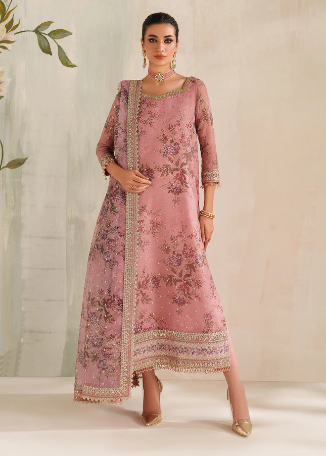 Baroque | Embroidered Cotton Net UF-4374