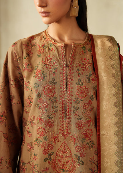 Baroque | Embroidered Khaddar UF-4335