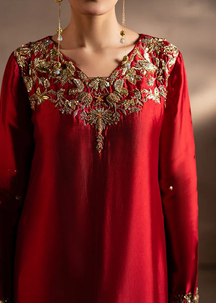 Farrukhzia | Fareesha - Crimson Zardosi