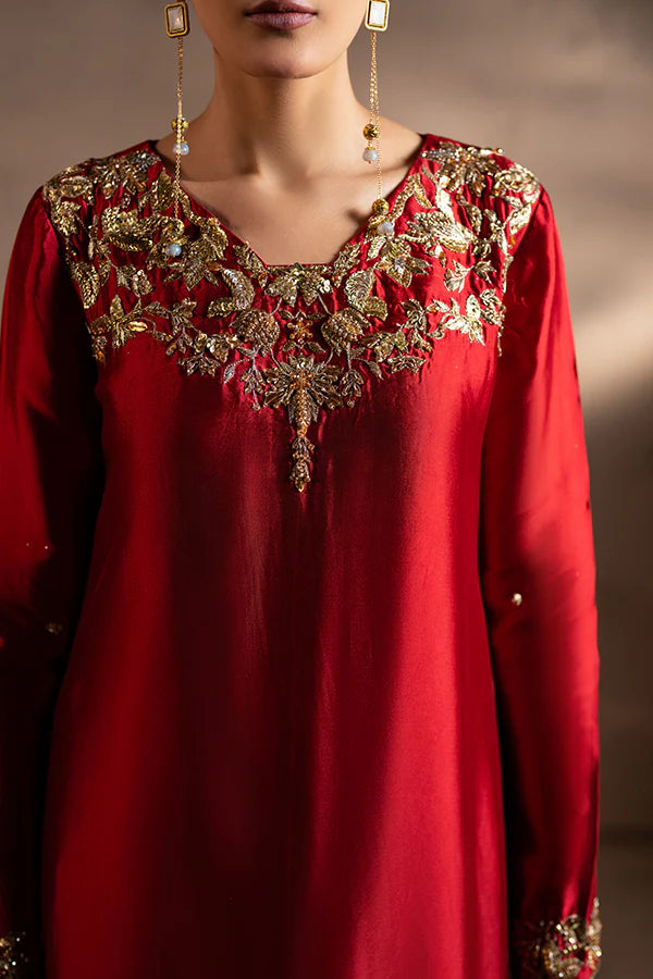Farrukhzia | Fareesha - Crimson Zardosi