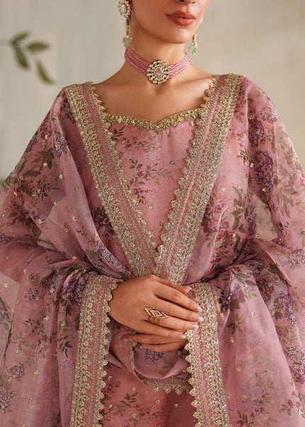 Baroque | Embroidered Cotton Net UF-4374