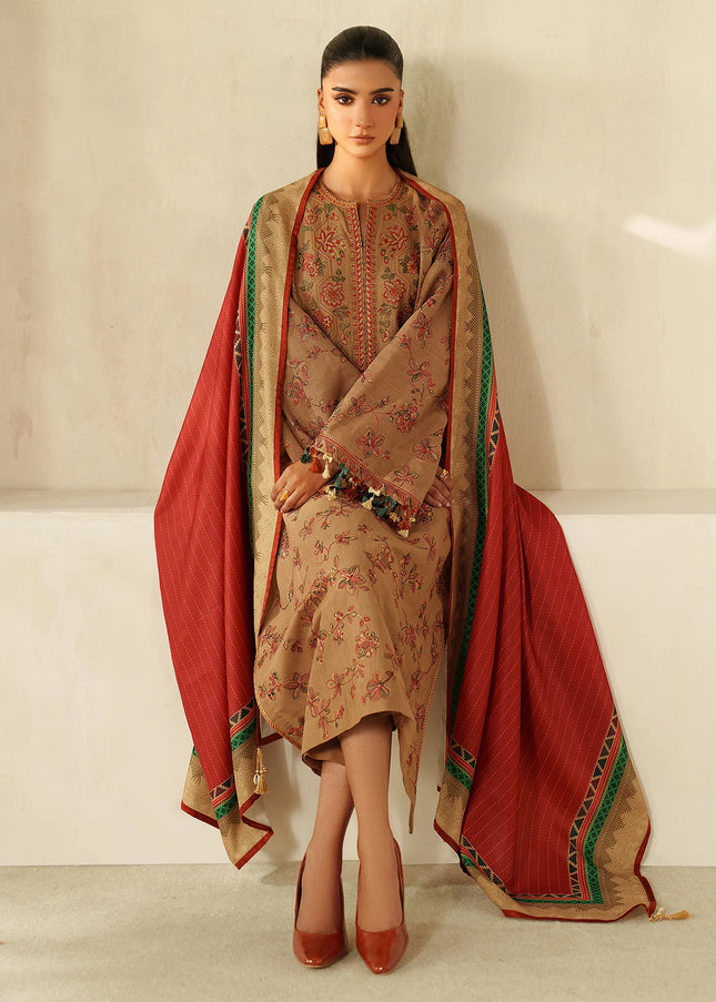 Baroque | Embroidered Khaddar UF-4335