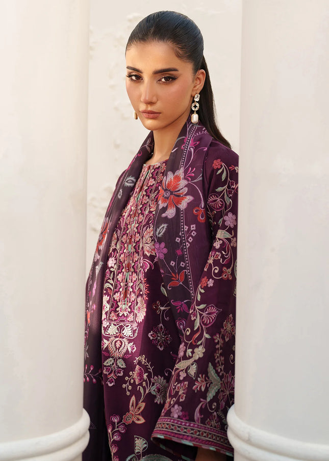 Baroque | Embroidered Raw Silk UF-4382
