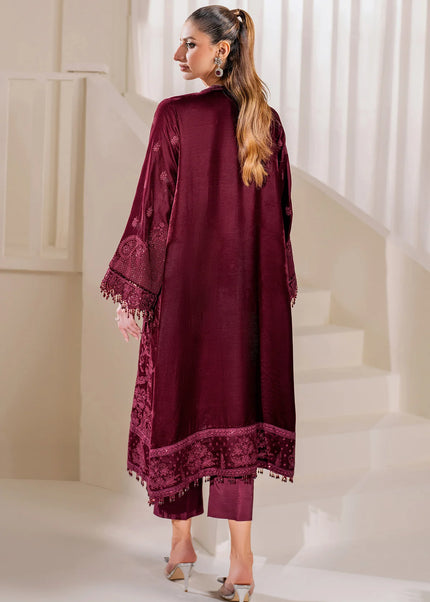 Baroque | Embroidered Velvet - UF-758