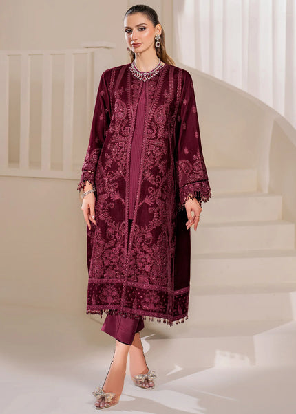 Baroque | Embroidered Velvet - UF-758