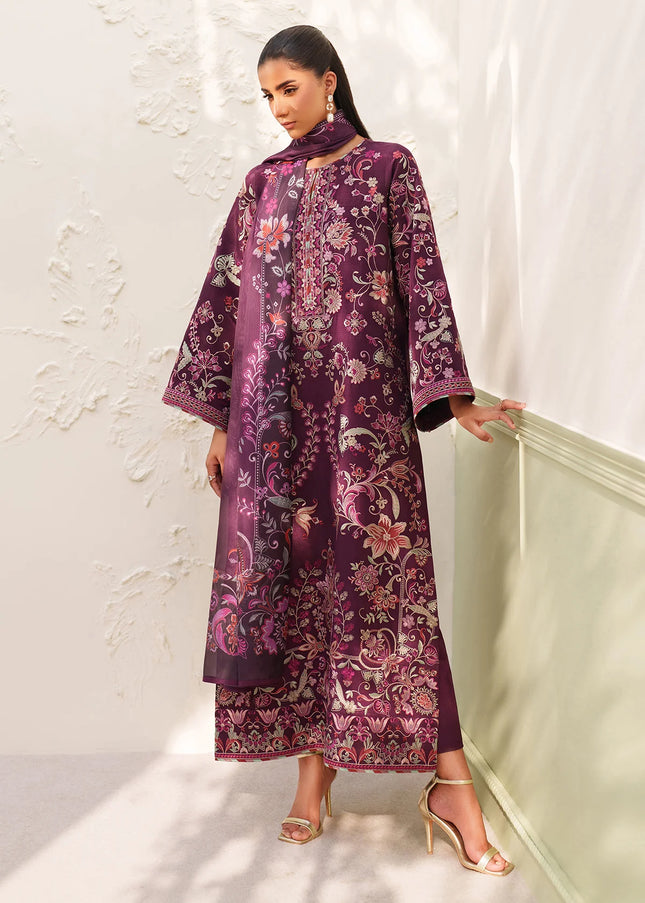 Baroque | Embroidered Raw Silk UF-4382