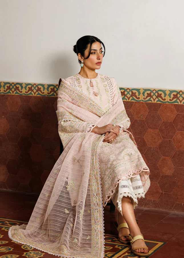 Emaan Adeel | Mirabelle Festive Lawn - Orchid Royale
