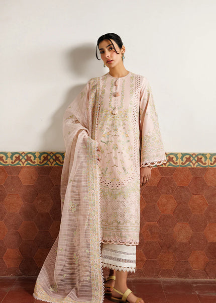 Emaan Adeel | Mirabelle Festive Lawn - Orchid Royale