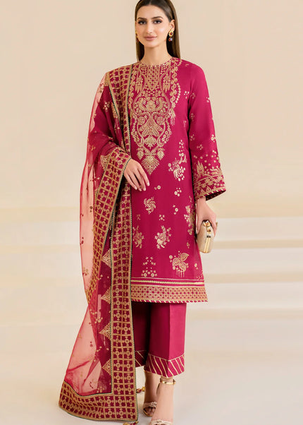 Jazmin | Premium Embroidered Raw Silk UR-7022