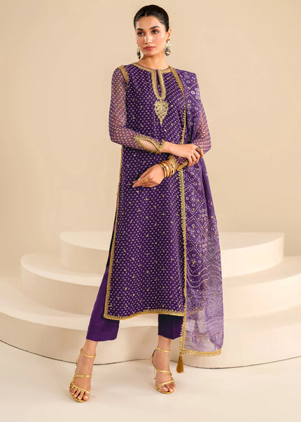 Baroque | Embroidered Chiffon UF-625