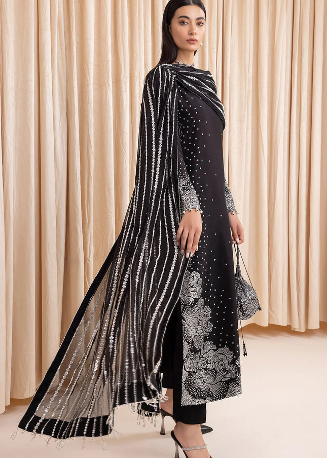 Jazmin | Embroidered Raw Silk UR-7001