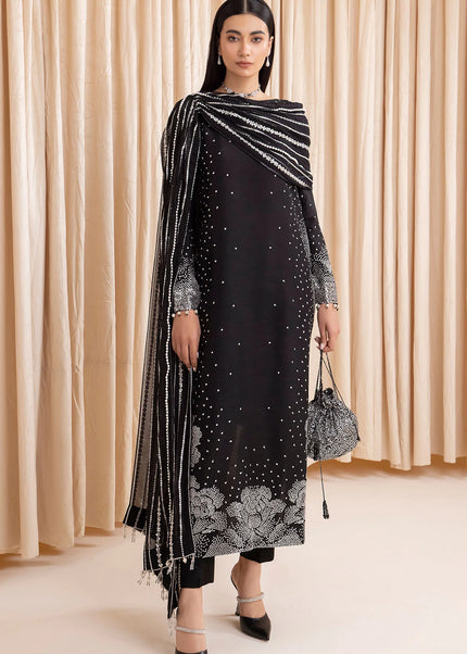 Jazmin | Embroidered Raw Silk UR-7001