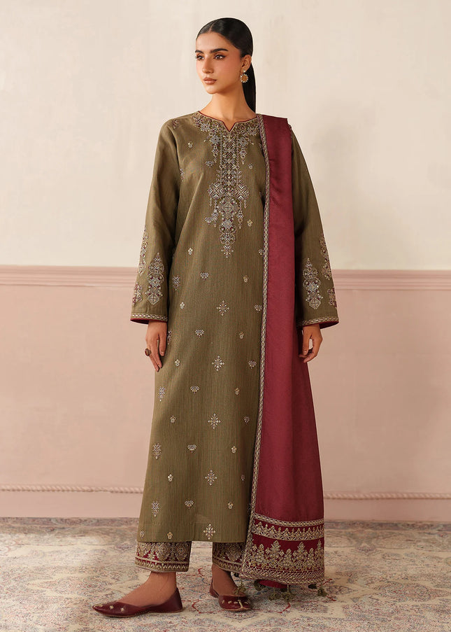 Baroque | Embroidered Khaddar UF-4354