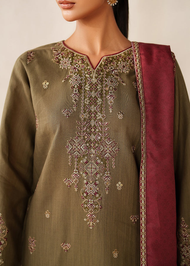 Baroque | Embroidered Khaddar UF-4354
