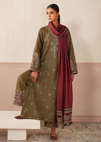 Baroque | Embroidered Khaddar UF-4354