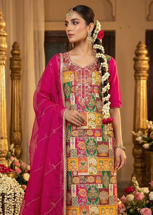 Banarasi Silk Embroidered Pant Style Suit Series