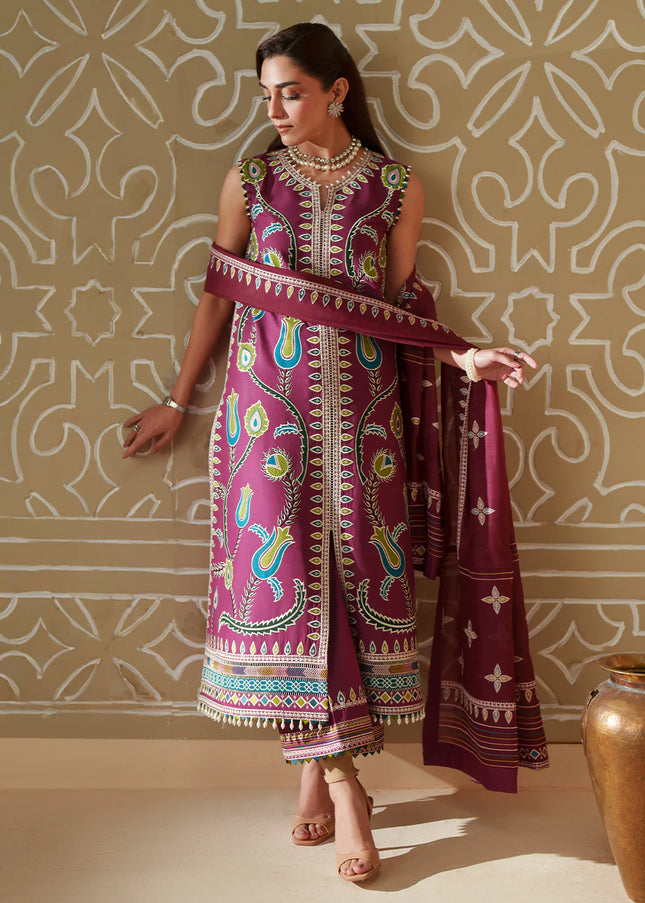 Bin Ilyas | Mashriq Luxury Lawn - 118A