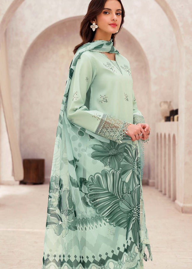 Farasha | Bahaar Embroidered Lawn'25 - Aqua Cascade