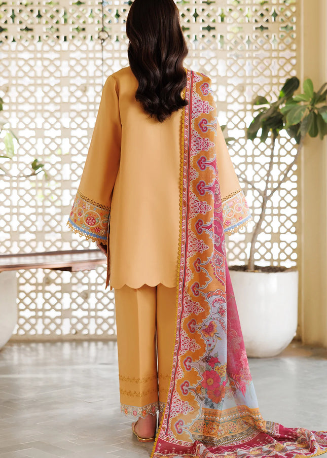 Farasha | Summer Weaves Embroidered Lawn'25 - Golden Bloom