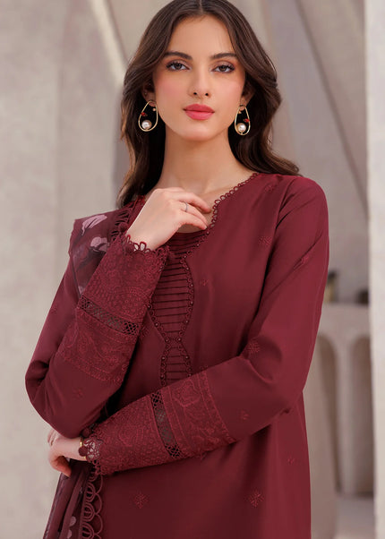 Farasha | Bahaar Embroidered Lawn'25 - Regal Orchid