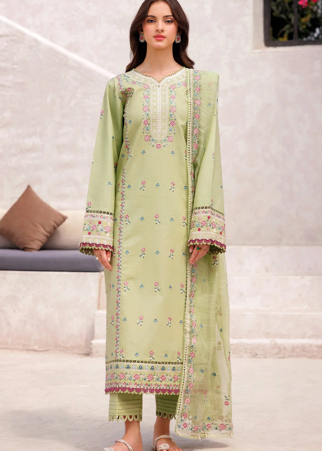 Farasha | Bahaar Embroidered Lawn'25 - Tropical Orchid