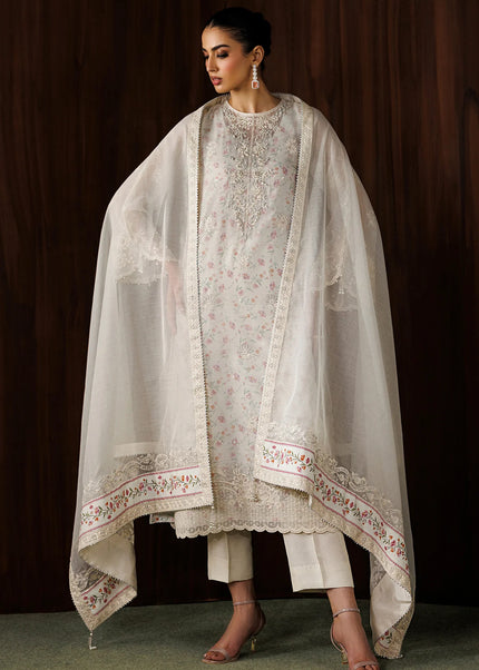 Baroque | Embroidered Cotton Net UF-4440
