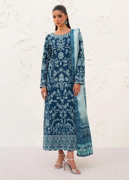 Baroque | Embroidered Raw Silk UF-4384