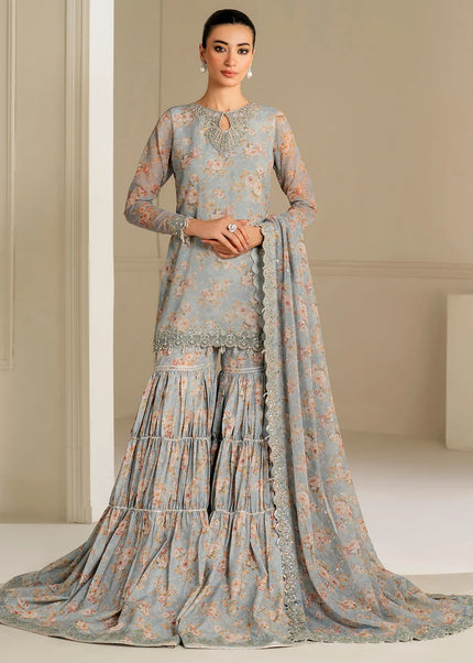 Baroque | Embroidered Chiffon UF-4165