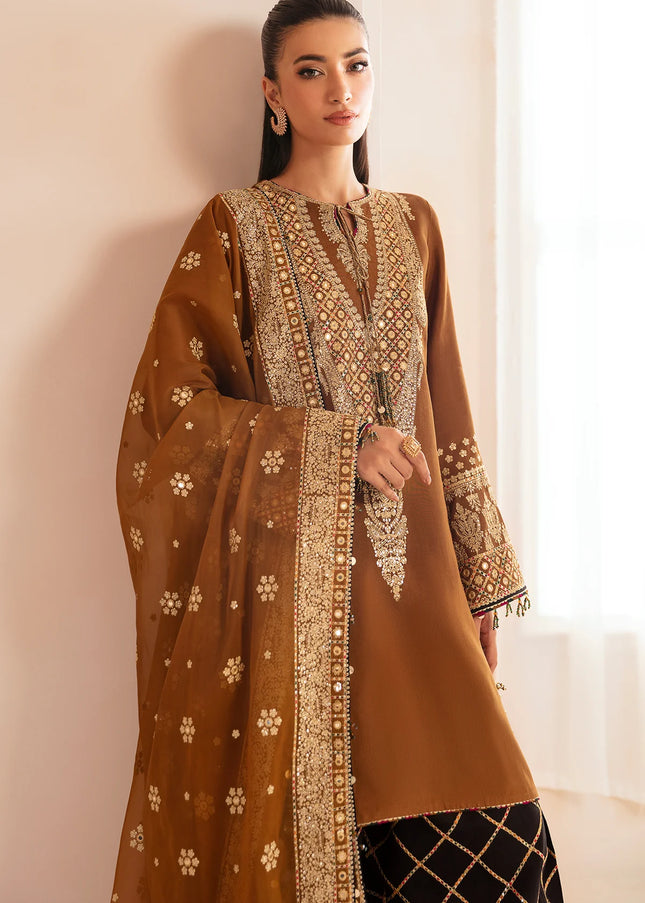 Jazmin | Premium Embroidered Raw Silk UR-7037