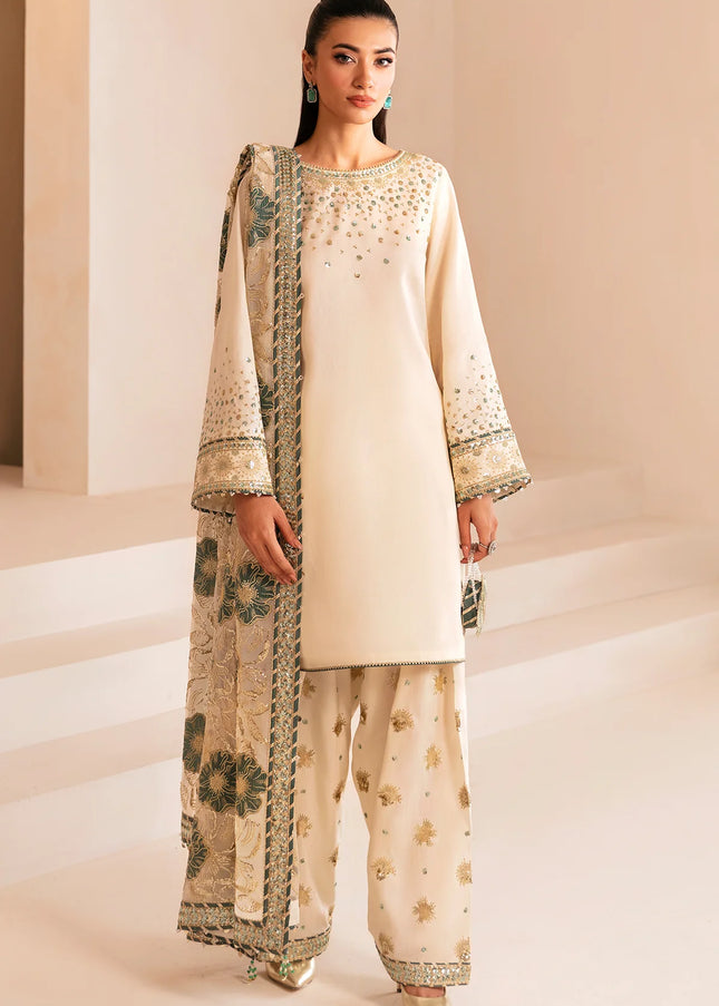 Jazmin | Premium Embroidered Raw Silk UR-7039