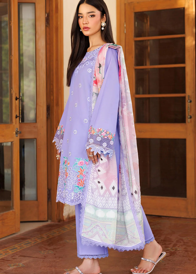 Farasha | Summer Weaves Embroidered Lawn'25 - Lavender Dew