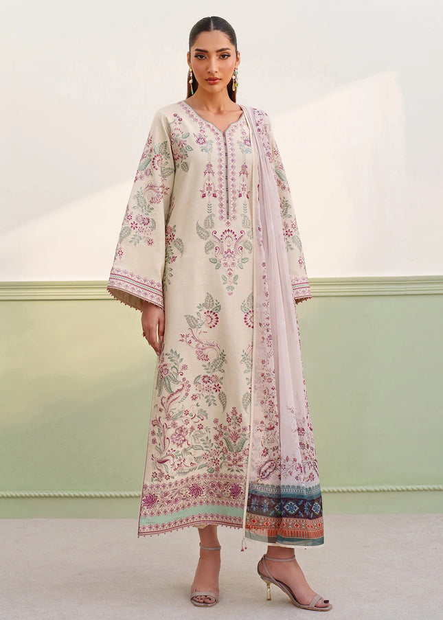 Baroque | Embroidered Raw Silk UF-4385