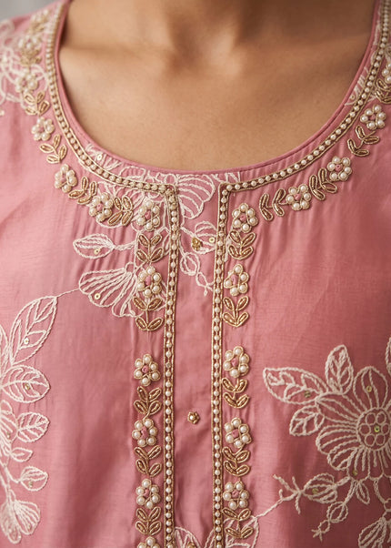 Cotton Silk Printed and Embroidered Pant Style Suit Series